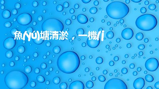 魚(yú)塘清淤，一機(jī)在手，泥沙無(wú)處藏！武漢魚(yú)塘清淤設(shè)備型號(hào)大揭秘！